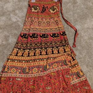 Elephant wrap skirt